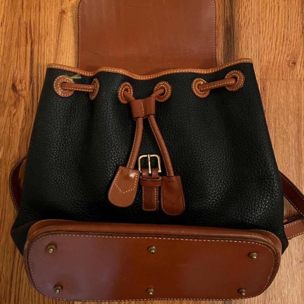 Dooney & Bourke two-tone leather backpack